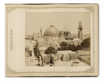 (PHOTOGRAPHY -- JERUSALEM.) Adelphoi Zangaki. Albums Photographies de Terre-Sainte, Arrangees avec soin par Boulos Méo, Jerusalem.